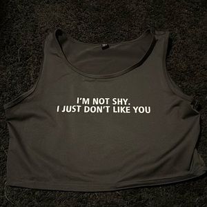 Cropped tank top